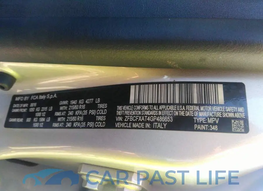 ZFBCFXAT4GP486653# 9