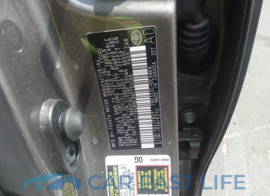 2T1BURHE9HC793088# 9