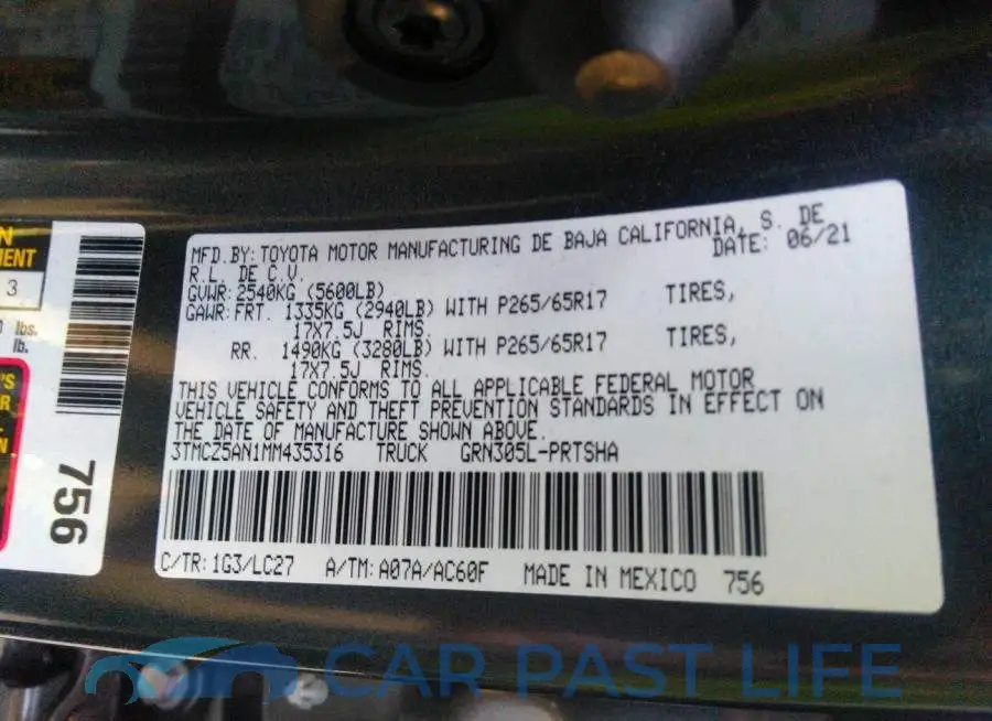 3TMCZ5AN1MM435316# 9