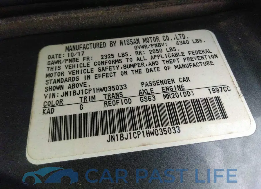 JN1BJ1CP1HW035033# 9