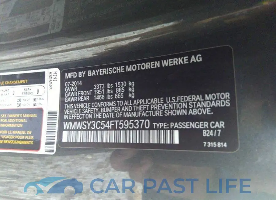 WMWSY3C54FT595370# 9