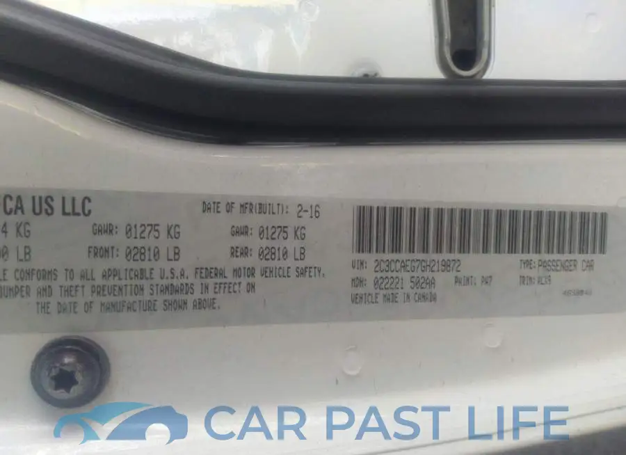 2C3CCAEG7GH219872# 9