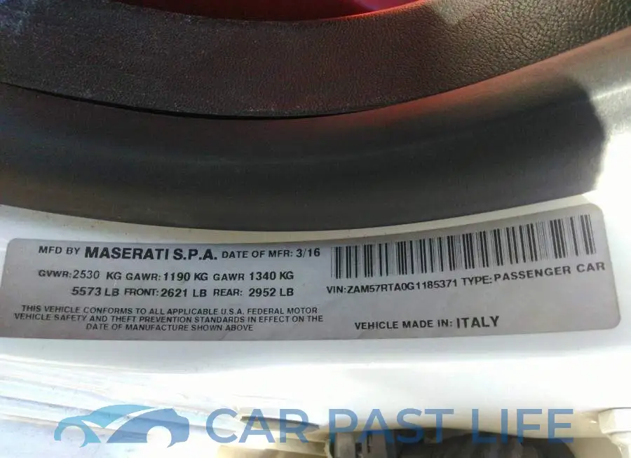 ZAM57RTA0G1185371# 9