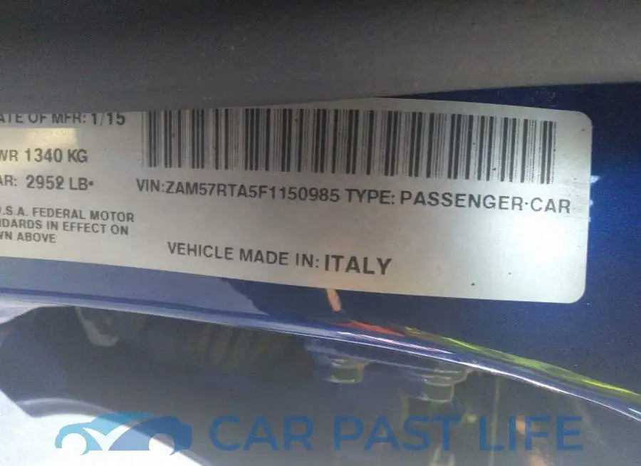 ZAM57RTA5F1150985# 9