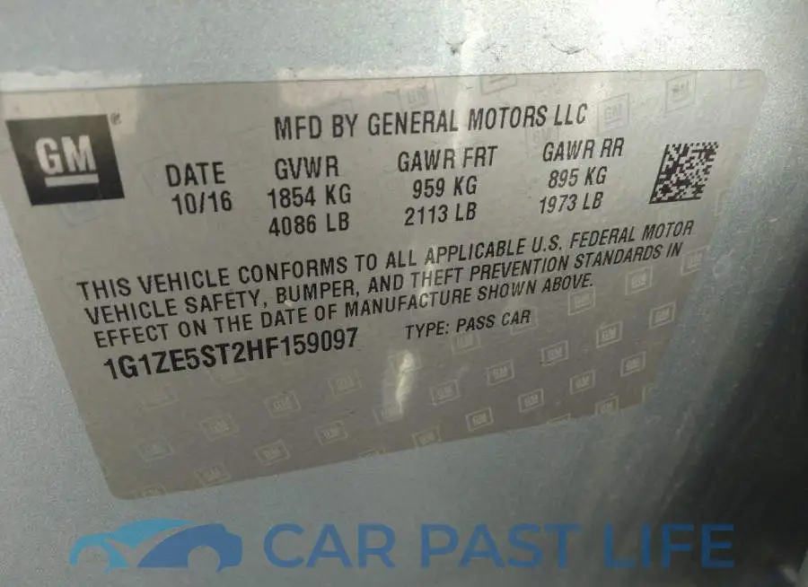 1G1ZE5ST2HF159097# 9
