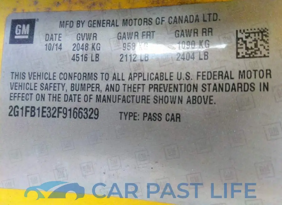 2G1FB1E32F9166329# 9