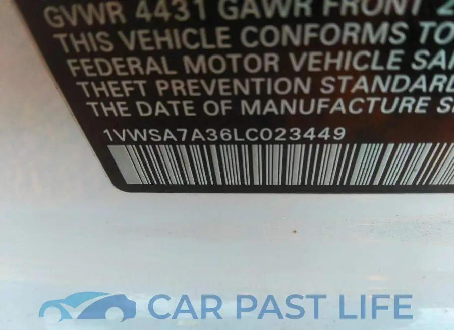 1VWSA7A36LC023449# 9