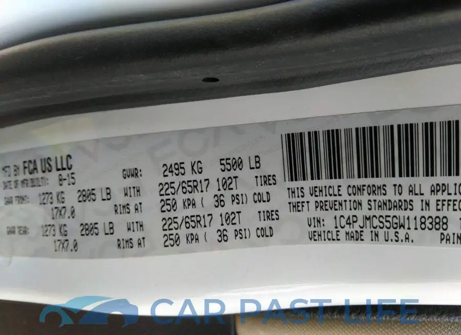1C4PJMCS5GW118388# 9