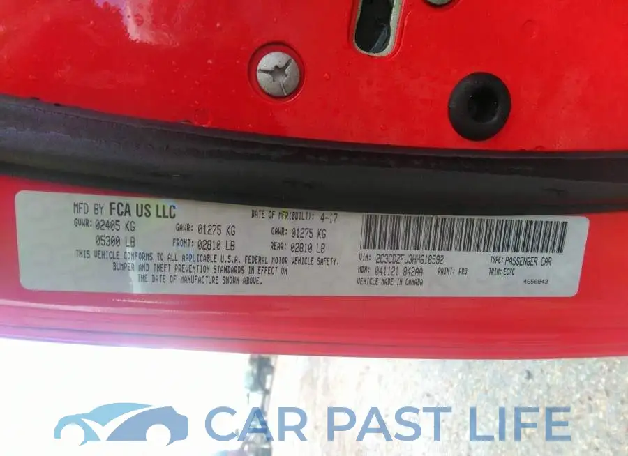2C3CDZFJ3HH618592# 9