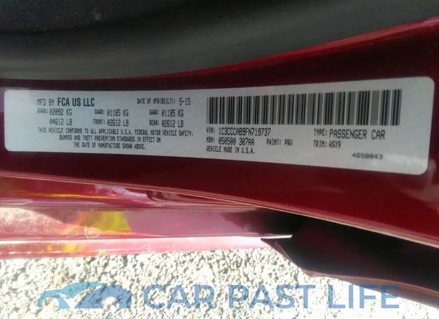 1C3CCCAB9FN719737# 9