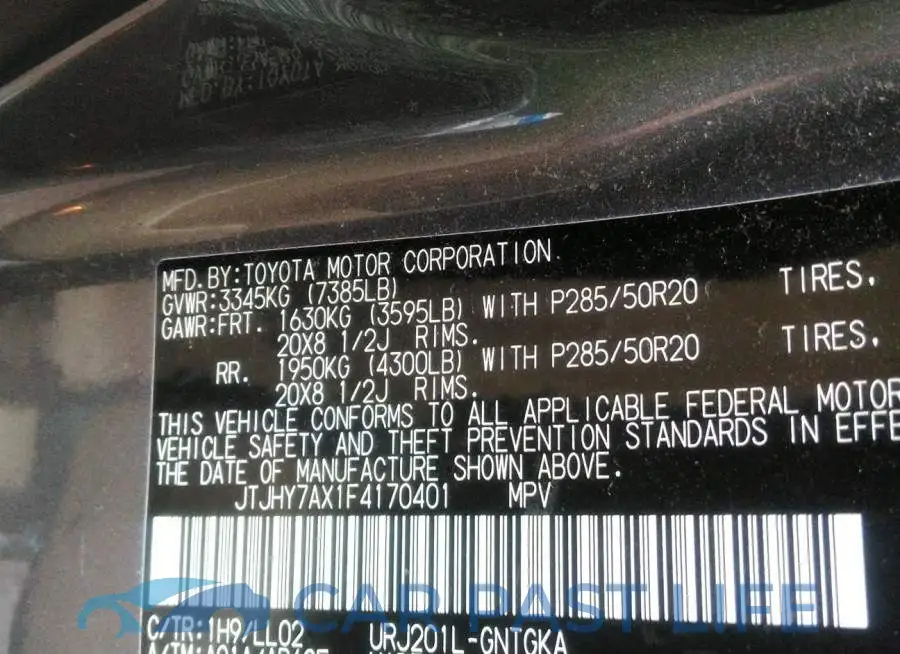 JTJHY7AX1F4170401# 9