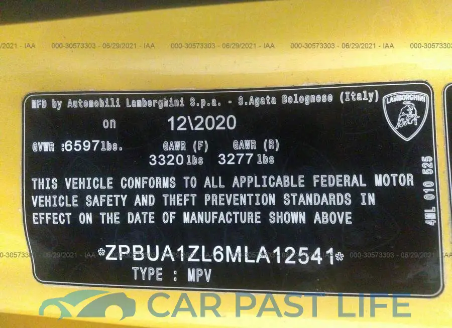 ZPBUA1ZL6MLA12541# 9