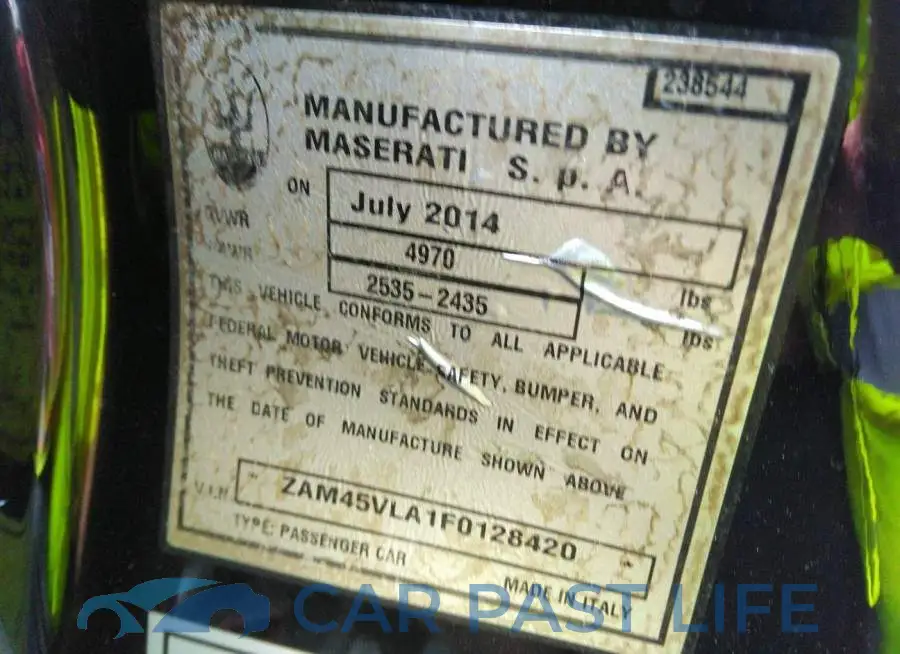 ZAM45VLA1F0128420# 9