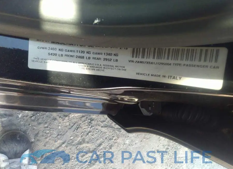 ZAM57XSA1J1295004# 9