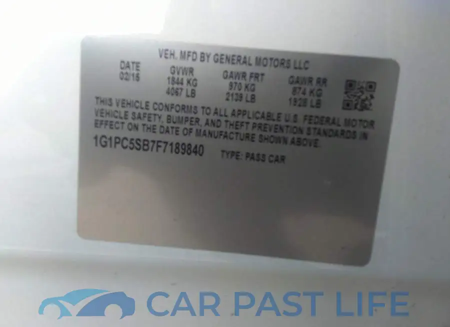 1G1PC5SB7F7189840# 9