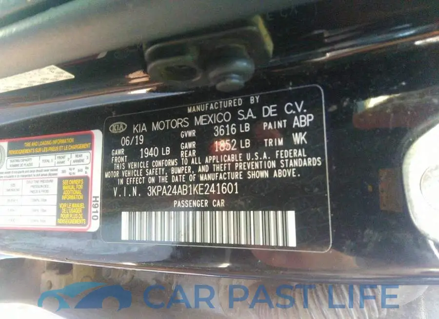 3KPA24AB1KE241601# 9