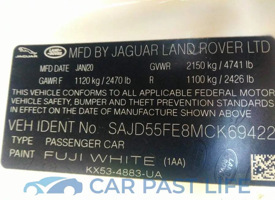 SAJD55FE8MCK69422# 9