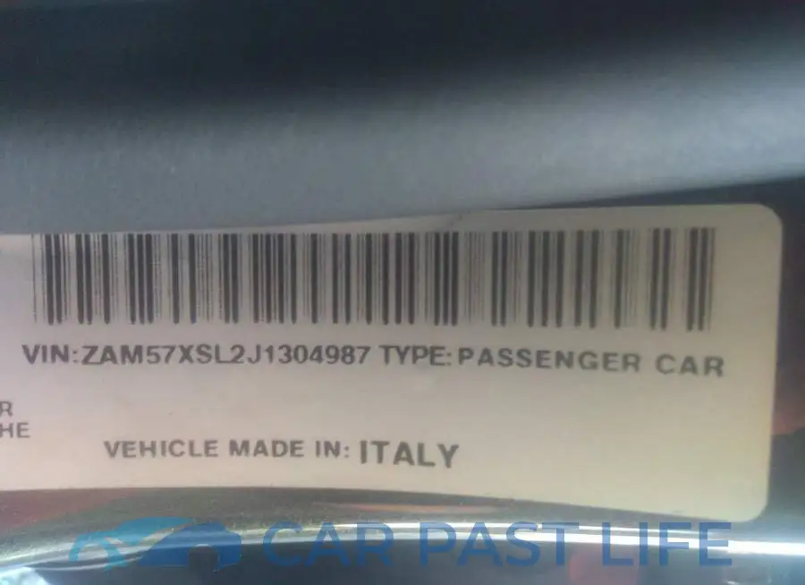 ZAM57XSL2J1304987# 9