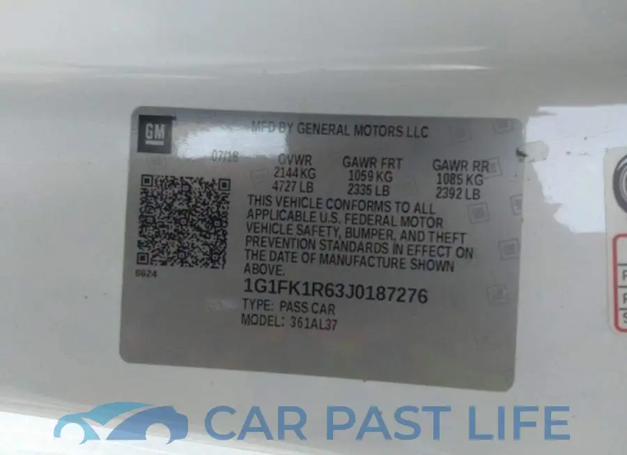 1G1FK1R63J0187276# 9