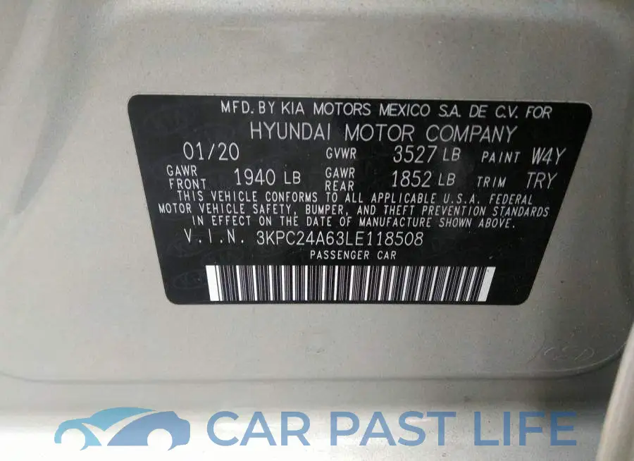 3KPC24A63LE118508# 9