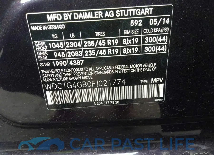 WDCTG4GB0FJ021774# 9