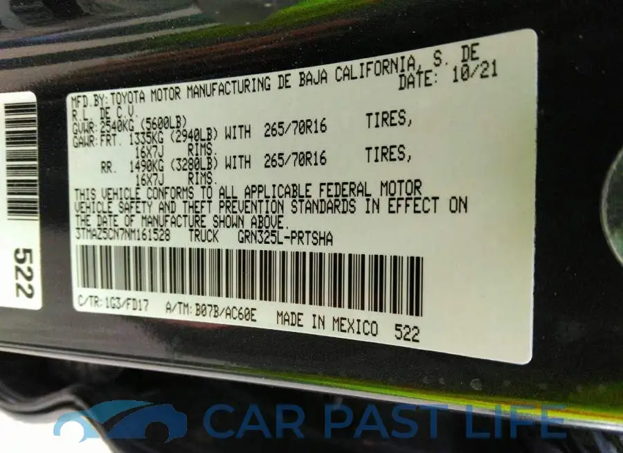 3TMAZ5CN7NM161528# 9