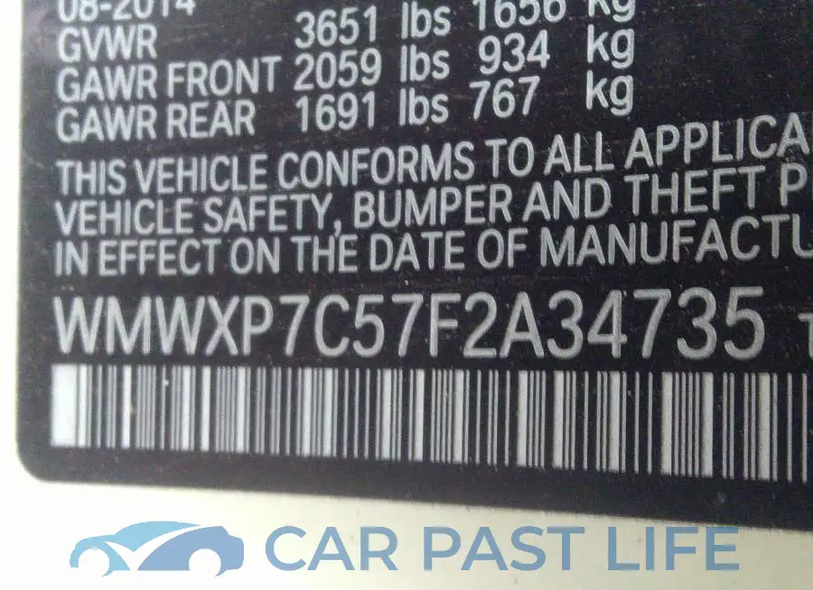WMWXP7C57F2A34735# 9