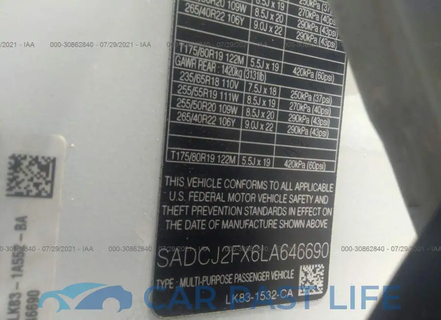 SADCJ2FX6LA646690# 9