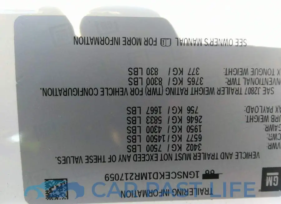 1GNSCEKD1MR217059# 9