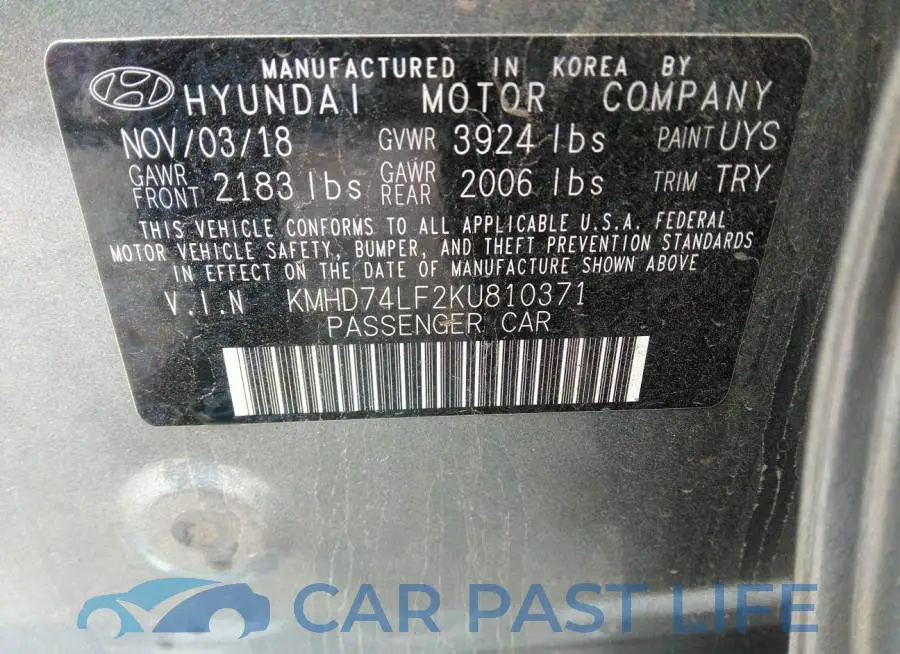 KMHD74LF2KU810371# 9