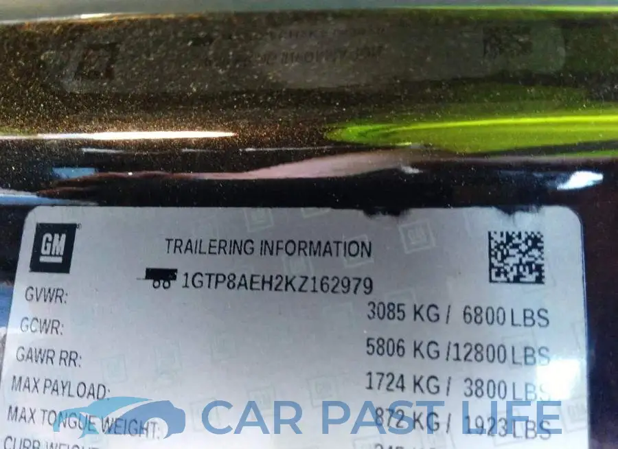1GTP8AEH2KZ162979# 9
