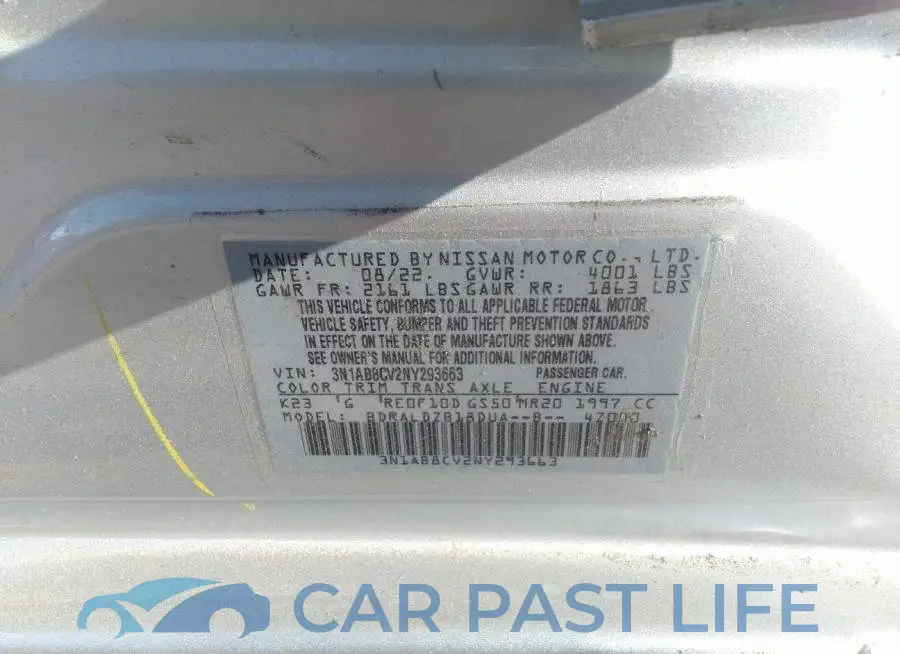 3N1AB8CV2NY293663# 9