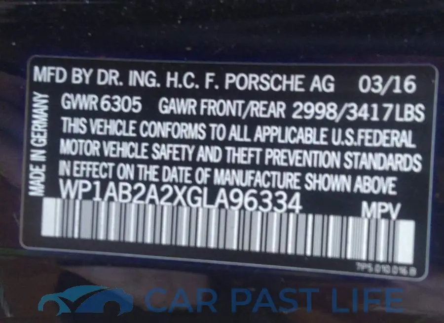 WP1AB2A2XGLA96334# 9