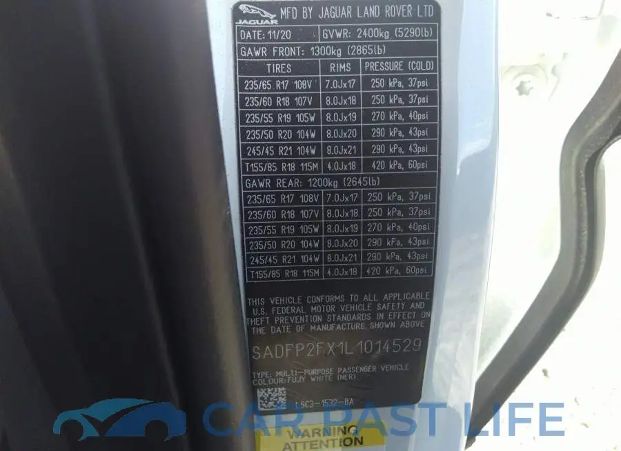 SADFP2FX1L1014529# 9