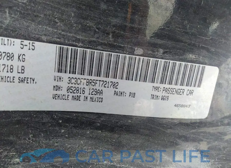 3C3CFFBR5FT721702# 9