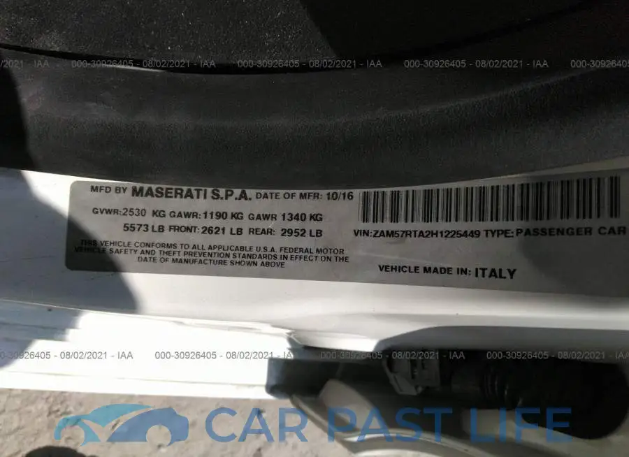 ZAM57RTA2H1225449# 9