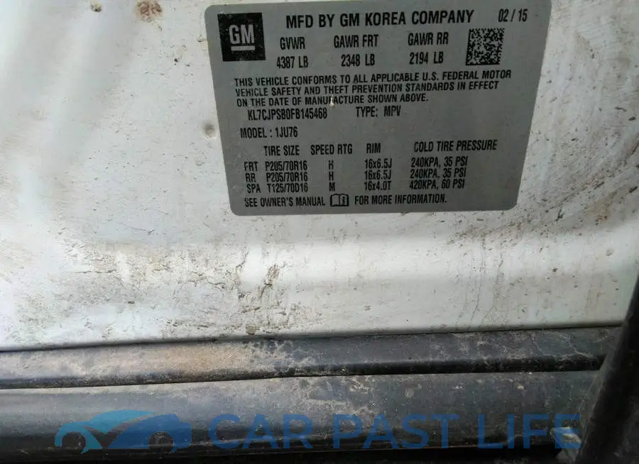 KL7CJPSB0FB145468# 9