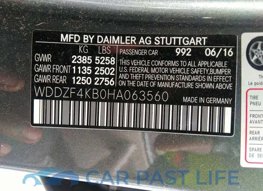 WDDZF4KB0HA063560# 9