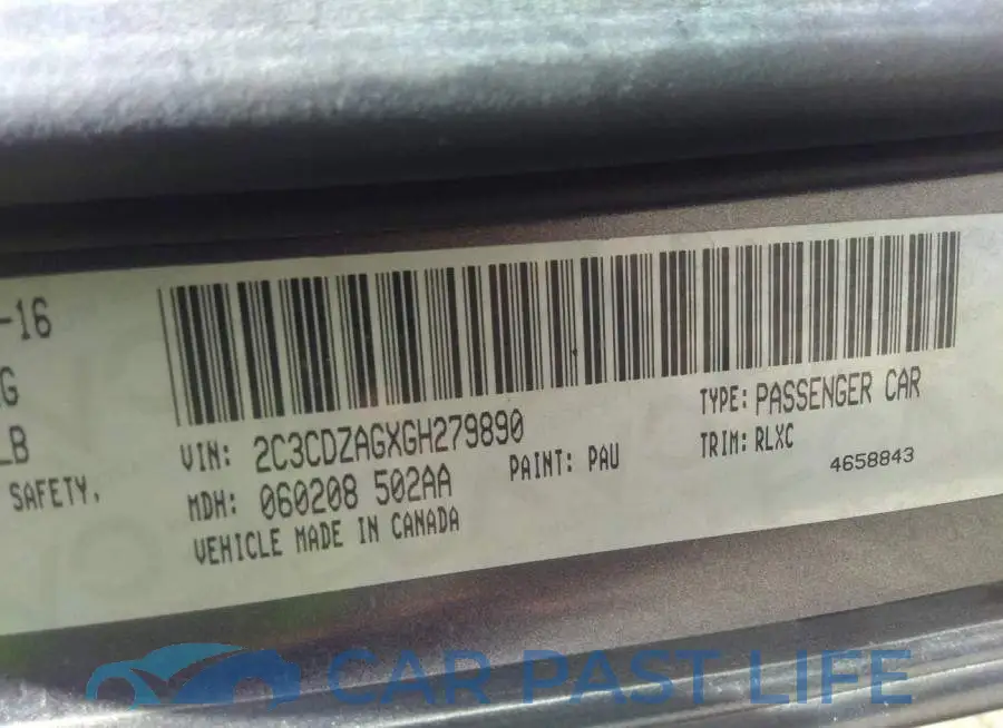 2C3CDZAGXGH279890# 9