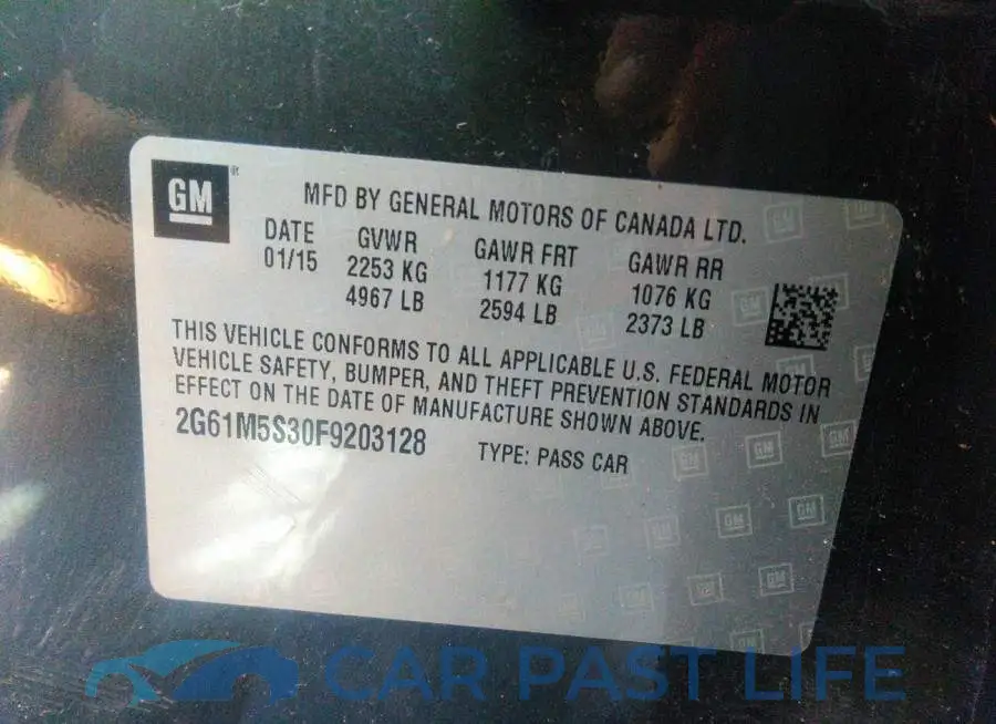 2G61M5S30F9203128# 9