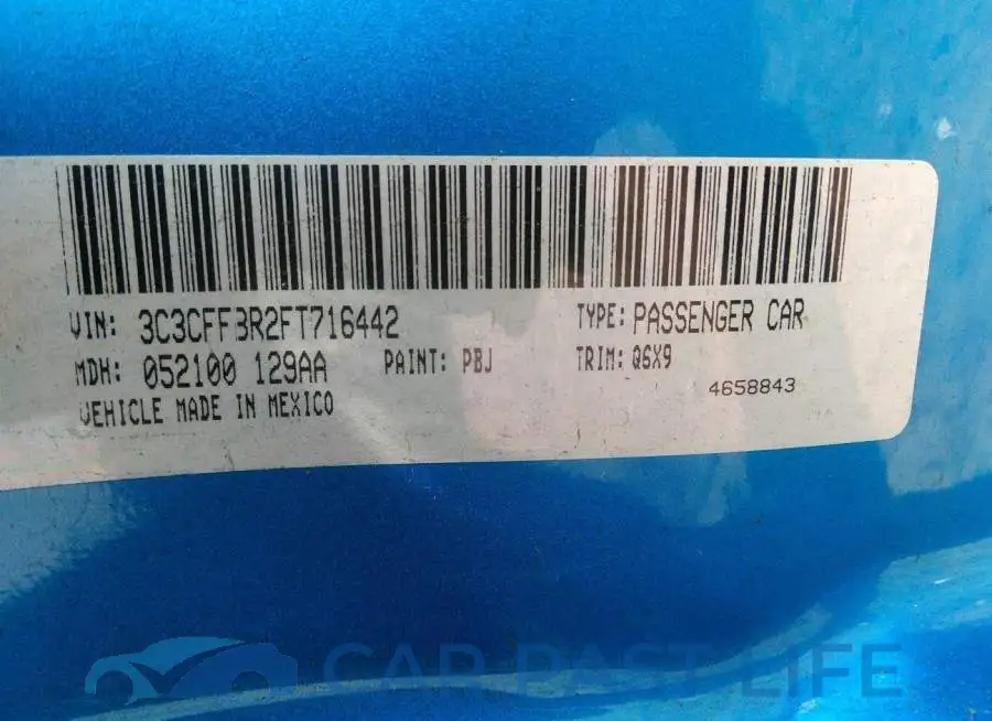 3C3CFFBR2FT716442# 9