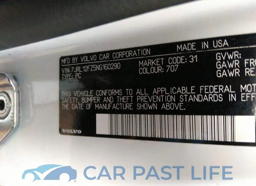 7JRL12FZ5NG160290# 9