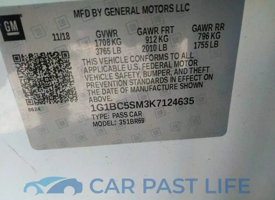 1G1BC5SM3K7124635# 9