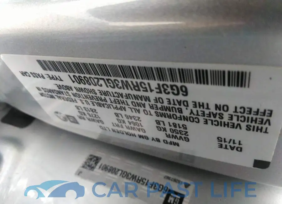 6G3F15RW3GL208901# 9