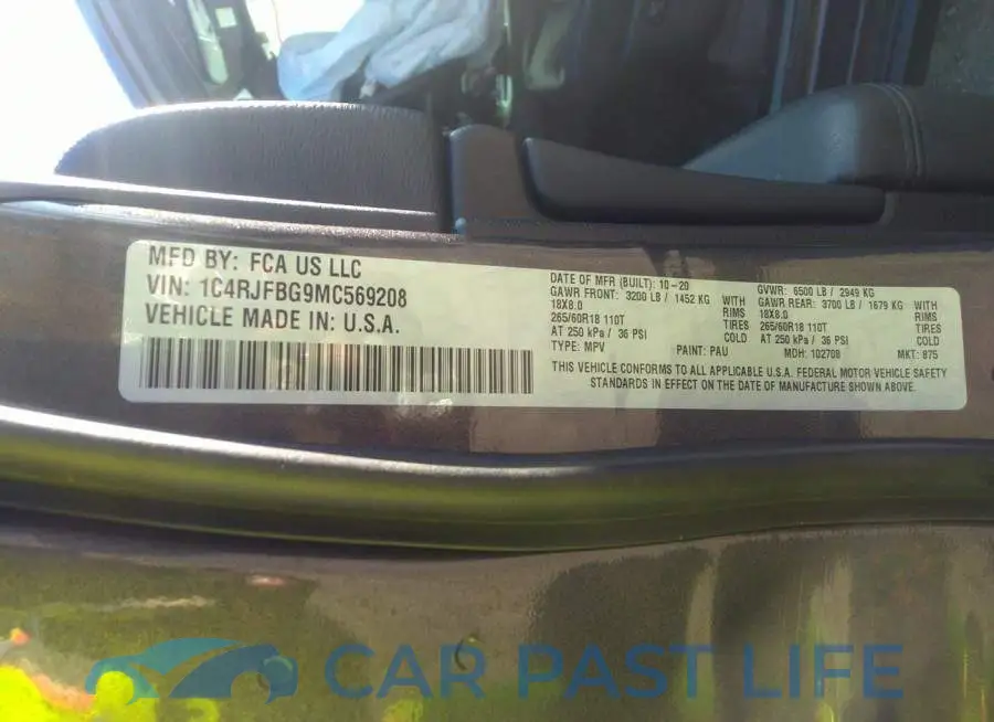 1C4RJFBG9MC569208# 9
