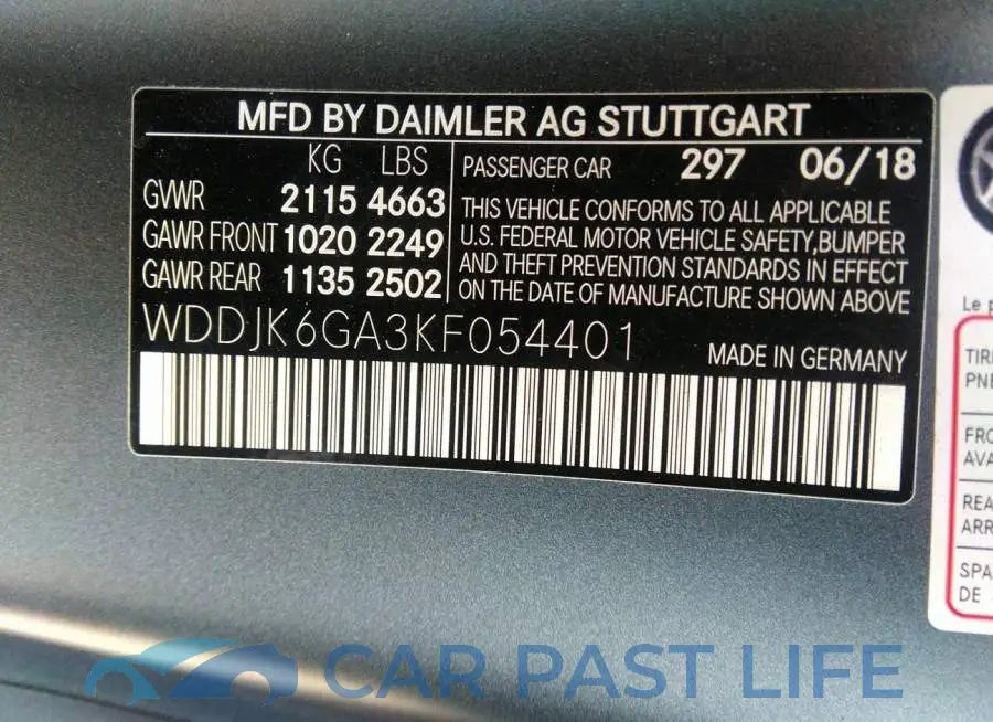 WDDJK6GA3KF054401# 9