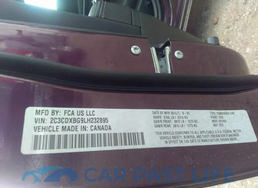 2C3CDXBG9LH232895# 9