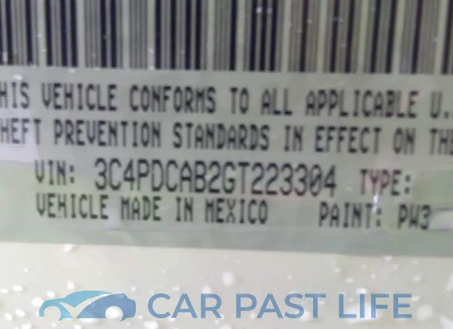 3C4PDCAB2GT223304# 9