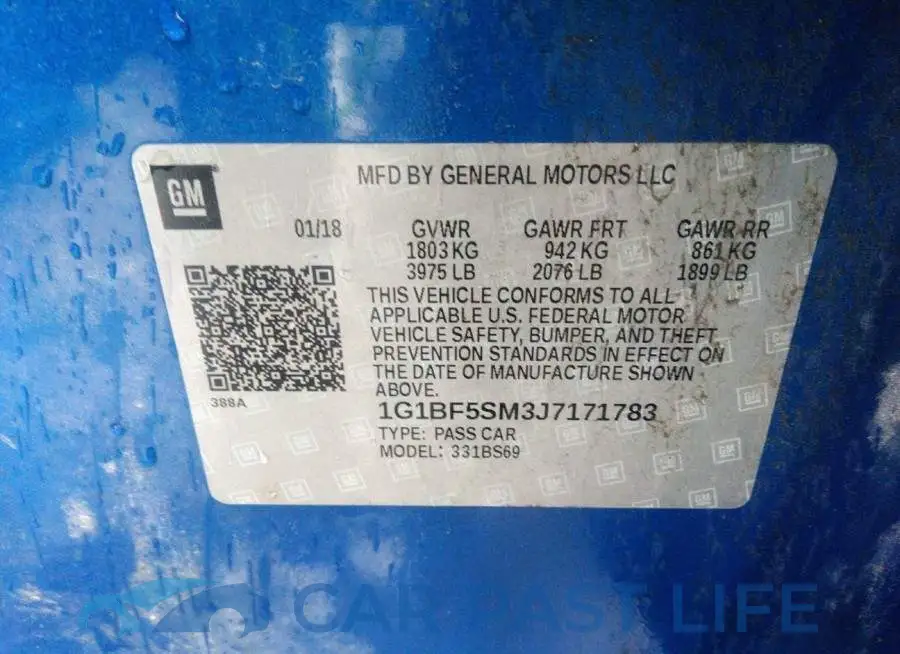 1G1BF5SM3J7171783# 9