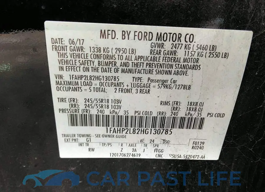 1FAHP2L82HG130785# 9